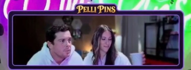 Camera window on a Pelli Family Pins stream, with the Pelli Pins logo on top